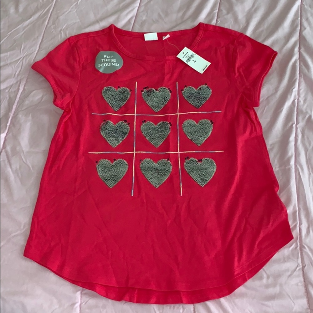 Girls Flip Sequin Shirt Brand New